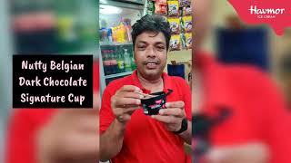 Nutty Belgian Dark Chocolate Havmor Signature Cup  Havmor Ice Cream  Unwrapping Ice Cream review [upl. by Nyladnewg]