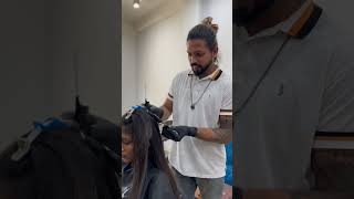 Golden Brown Hair Color එක Cut එකත් එක්ක haircolor haircut goldenbrown haircolour [upl. by Poree]