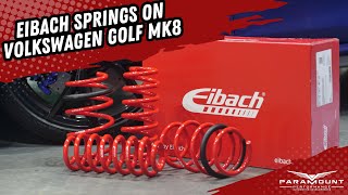 Eibach Springs on Volkswagen Golf Mark 8  Paramount Performance vwgolfr vwgolf [upl. by Niahs]