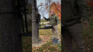 Eagle Hang On Treestand with seat cushions [upl. by Leirda813]