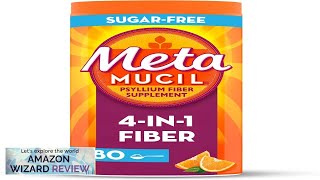 Metamucil 4in1 Fiber Supplement for Digestive Health Psyllium Husk Fiber Powder Review [upl. by Hun]