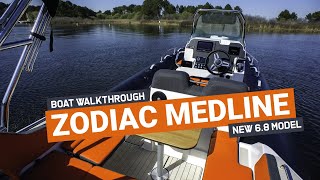 BOAT TOUR Zodiac Medline 68  an affordable family RIB [upl. by Onileva756]