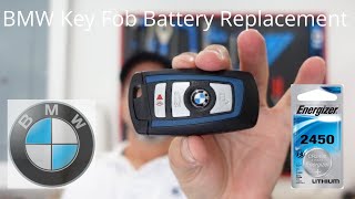 BMW Key Fob Battery Replacement CR 2450 BMW Remote control [upl. by Aonian540]