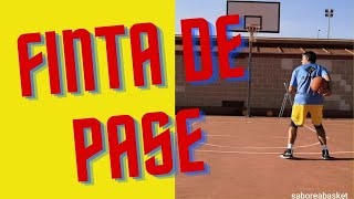 COMO hacer una FINTA de PASE en BALONCESTO [upl. by Anillehs]