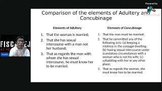 ANO BA ANG KAIBAHAN NG ADULTERY SA CONCUBINAGE BAKIT MAS MATAAS ANG PENALTY PAG WIFE ANG NANGALIWA [upl. by Thompson]