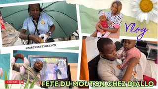 vlog fête du mouton 🐑 chez Diallo avec MariusetFlorence 😋😋😋🥰🥰🥰 [upl. by Latreese]