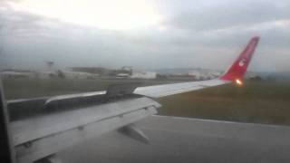 B737800 Corendon Airlines landing Esenboga Ankara Turkey [upl. by Vigen66]