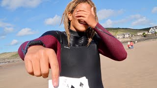 FUN surf session at Croyde [upl. by Nahttam]