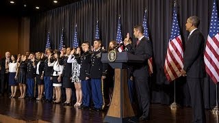 President Obama Speaks at a Naturalization Ceremony for Servicemembers [upl. by Zere]