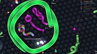 SLITHER IO GAME PLAY 2024  SLITHER IO BIGGEST SNAKE 🐍 [upl. by Thane]