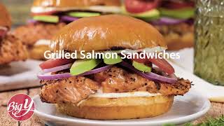 Grilled Salmon Sandwiches Recipe [upl. by Sabir]