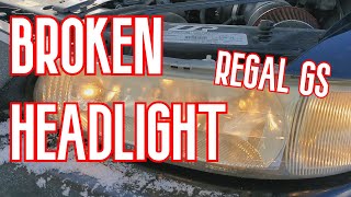 2001 BUICK REGAL GS HEADLIGHT REPLACEMENT [upl. by Ettenel183]