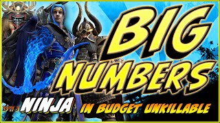 BIG Numbers using NINJA in the Budget Unkillable  Raid Shadow Legends [upl. by Hanahs]