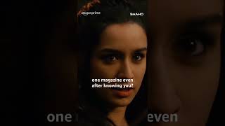 Amrithya is hurt by Saahos Betrayal  Prabhas Shraddha Kapoor  primevideoindia [upl. by Siramaj]