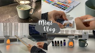 Mini Vlog  Ömür Geçiyor  Buhurdanlık Mini Resim Defteri [upl. by Stoat]