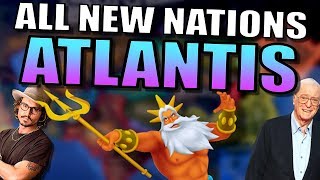 All New Nations ATLANTIS  Hearts of Iron 4 Gameplay AI Only HOI4 Mod [upl. by Leeban562]