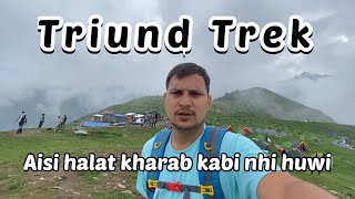 TRIUND TREK in july via bhagsuwaterfall shiva cafe [upl. by Karrah307]