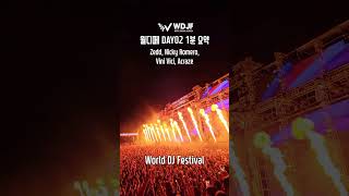 1분요약 월디페 Day 02  Zedd Nicky Romero Vini Vici Acraze  World DJ Festival 2023 [upl. by Edlin70]