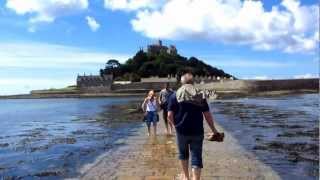 Walking the ancient causeway to St Michaels Mount in Cornwall [upl. by Deb45]