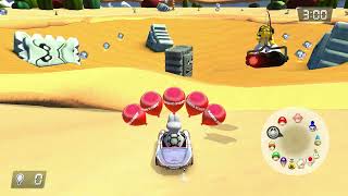 Mario Kart 8 Deluxe Custom Battle Map  Wii Thwomp Desert [upl. by Namron]