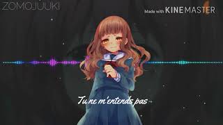 •AMV•NightcoreComment vivre sans toi  Caroline Costa Lyrics [upl. by Damian437]