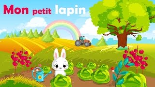 Mon petit lapin  Comptine avec gestes pour enfants et bébés avec les paroles [upl. by Finbar]