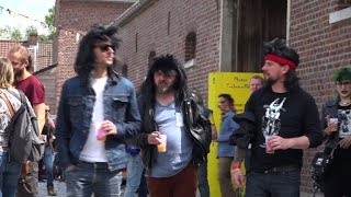 Hundreds of Belgians gather to celebrate the mullet [upl. by Nimra]