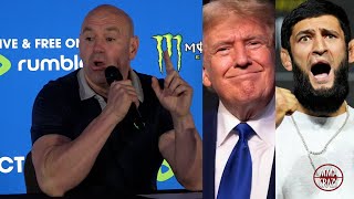 Dana White reacts to Donald Trump support for Khamzat Chimaev [upl. by Ilamad]