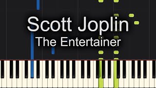 The Entertainer Piano  How to Play Scott Joplin The Entertainer Piano Tutorial [upl. by Nauqed]