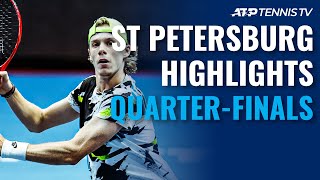 Shapovalov amp Rublev Set SemiFinal Clash  St Petersburg 2020 QuarterFinal Highlights [upl. by Odlanyar]