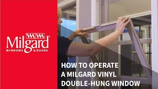 How to Operate a Milgard® Vinyl DoubleHung Window [upl. by Taro866]