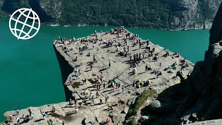 Pulpit Rock Preikestolen Norway Amazing Places [upl. by Dlaner]