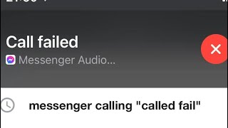 Fix messenger call failed problem 2024  messenger call problem  call failed in messenger problem [upl. by Nonnahsal]
