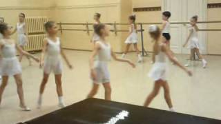 very first steps in Academy of Russian Ballet preparatory class [upl. by Kloster]