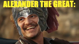 Alexander the Great  Nicolas Cage and Pedro Pascal car meme [upl. by Grissom]