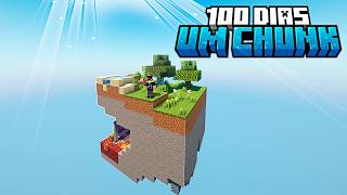 SOBREVIVI 100 DIAS EM UM CHUNK COM 20 BIOMAS NO MINECRAFT  O FILME [upl. by Rickard]