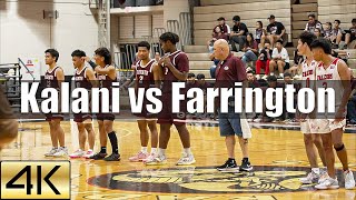 Kalani vs Farrington  OIA D2 Championship  High School Boys Basketball  Game Recap  4K60FPS [upl. by Fancie]