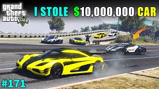 I STOLE 10000000 SUPERCAR FOR RACE  GTA V GAMEPLAY 171 [upl. by Saxena349]