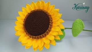 Aprende a Tejer Girasoles a Crochet  Tutorial Fácil 🌻🧶 [upl. by Drape]