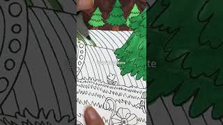 🌱 Coloring grass  Coloreando césped 🌱 asmr coloringbook grass coloringbook [upl. by Ajup]