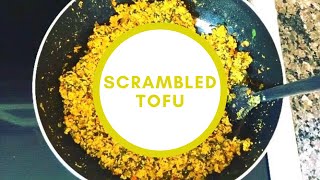 Easy Vegan Scrambled Tofu Recipe [upl. by Kitrak]