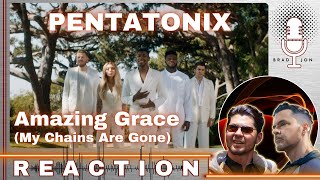 FIRST TIME HEARING  Pentatonix  Amazing Grace My Chains Are Gone  Chris Tomlin Cover  REACTION [upl. by Forras104]