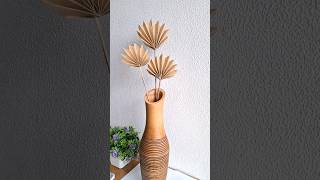 waste paper craft bestoutofwaste diy decor dryleaves craft viral trending shorts [upl. by Rabma924]