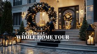 Christmas Whole Home Tour Bold and Elegant Ornament Decor Ideas 2024 [upl. by Odnumde]