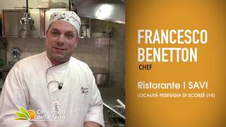 Risotto al radicchio rosso tardivo di Treviso IGP ai fornelli lo chef Francesco Benetton [upl. by Cyprian548]