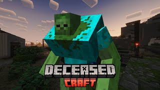 SURVIVING THE ZOMBIE APOCALYPSE  DeceasedCraft Episode 1 [upl. by Anaili]