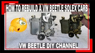 HOW TO Rebuild a VW Beetle Solex 34 Pict 3 Carburetor  VW Bus  Solex Carb Adjustments  VW Bug [upl. by Orian]