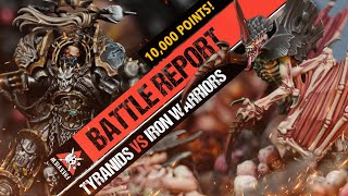 Tyranids vs Chaos Space Marines 10000 POINTS  Warhammer 40k Battle Report [upl. by Nylireg101]