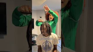 CUTTING MY COUSINS DREADS OFF hairtransformation dreads vlog [upl. by Par]