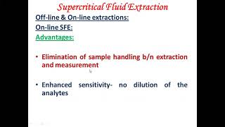 Supercritical fluid extraction  Part 3 [upl. by Cardwell184]